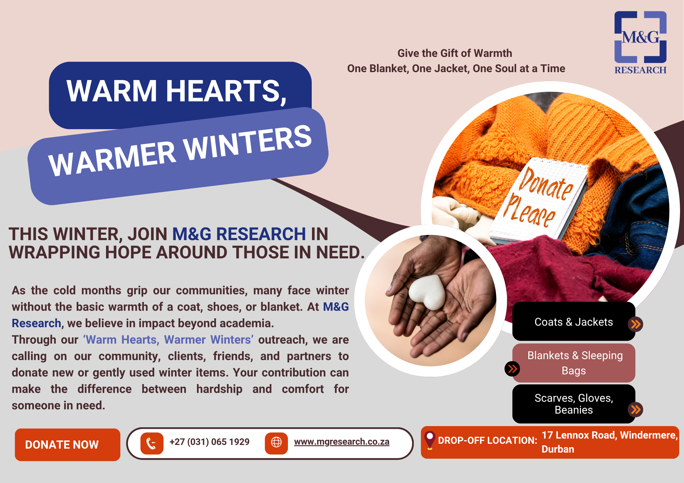 Warm Hearts, Warmer Winters: Join M&G Research’s Winter Donation Drive